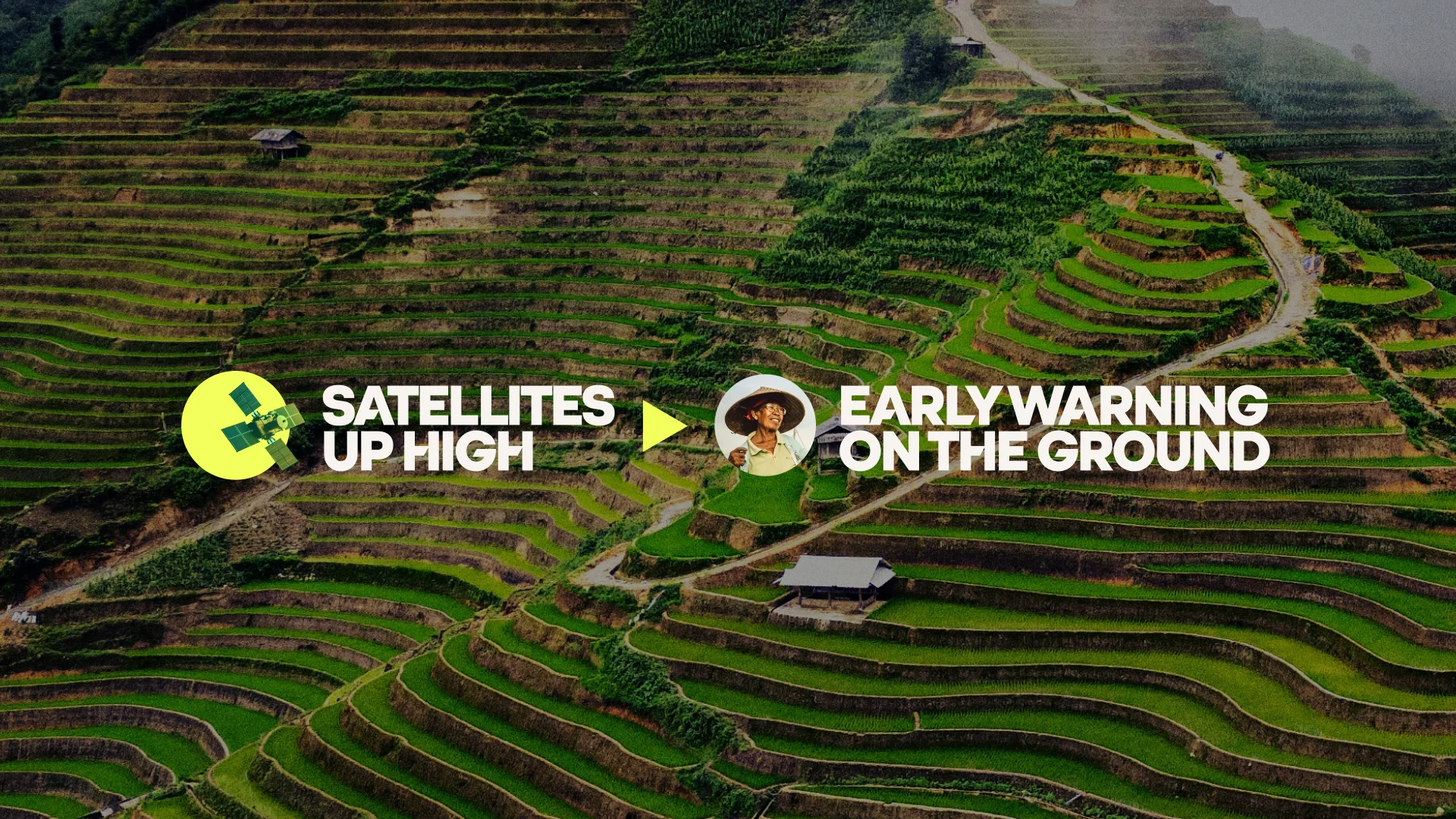 Satellites up high, early warning on the ground