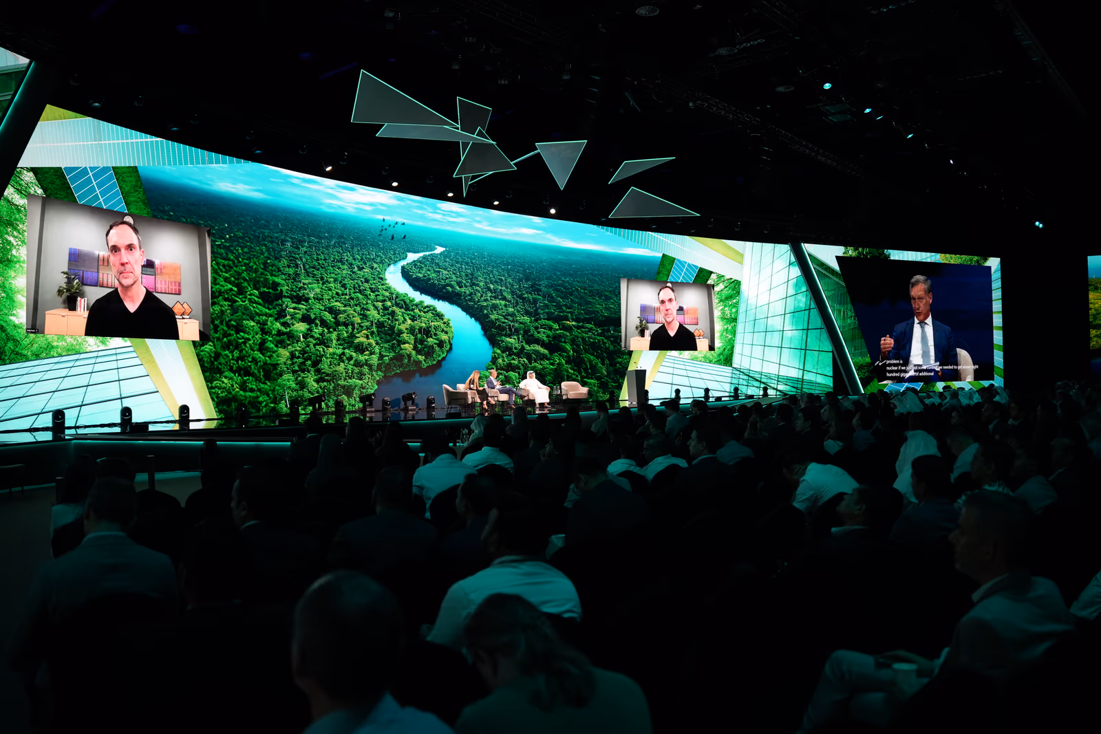 The main stage and audience