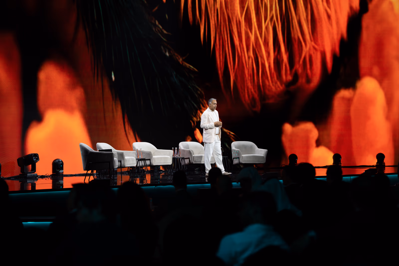 Stage and audience