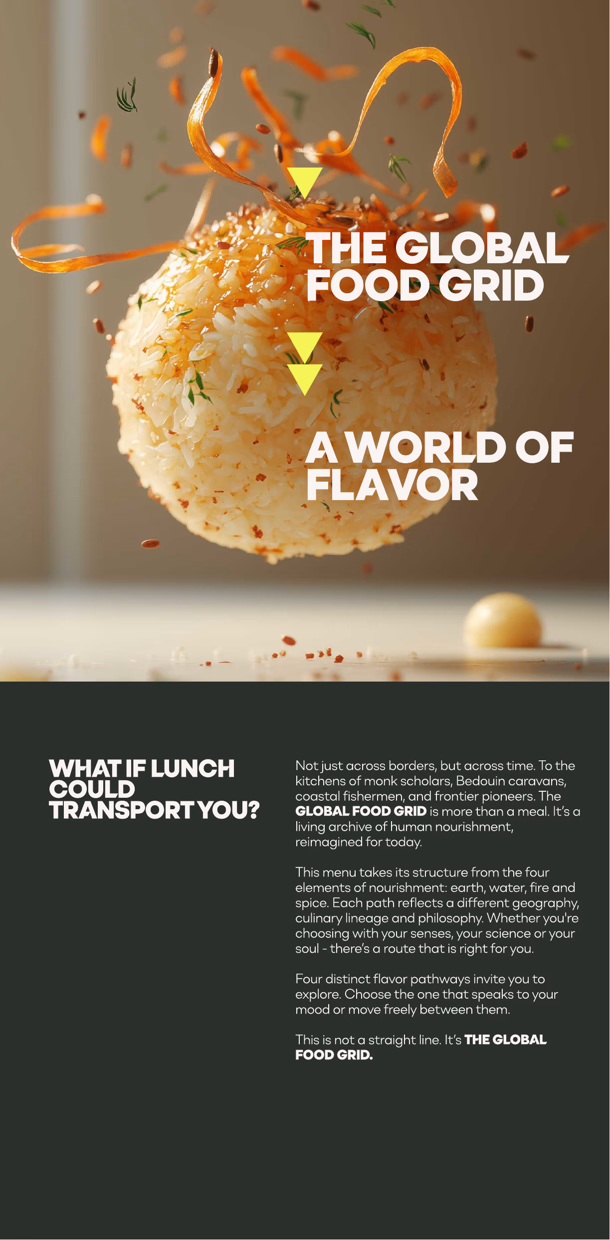 AI-generated menu visual