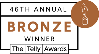 Telly Awards Bronze winner badge